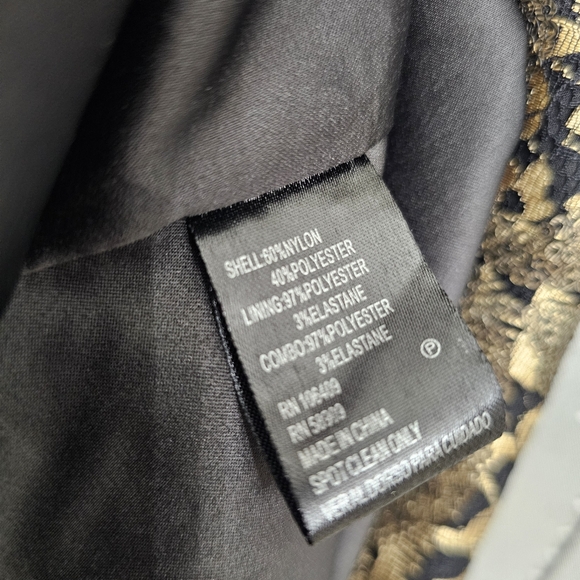 Nwt Antonio Melani Blk/Gold Floral Lace Midnight In Paris Formal Evening Gown - Picture 16 of 17